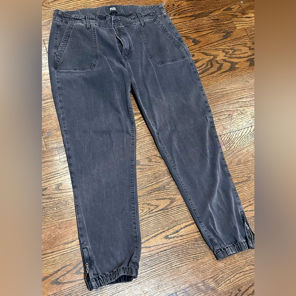PAIGE Mayslie Joggers in Light Black